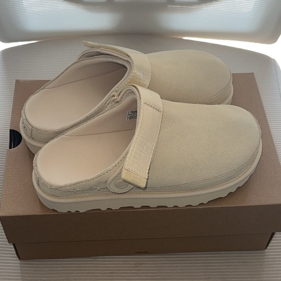 UGG WOMEN’S GOLDENSTAR SLIP ON SLINGBACK CLOG IN PALE BUTTERCUP SIZE 7 - Picture 3 of 5